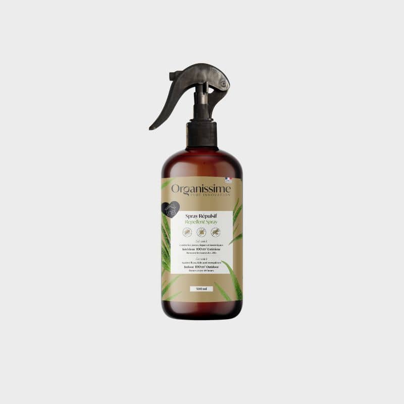 spray antiparasitaire pour habitat Organissime par Biogance : permet de lutter contre l'infestation de puces, tiques et moustiques