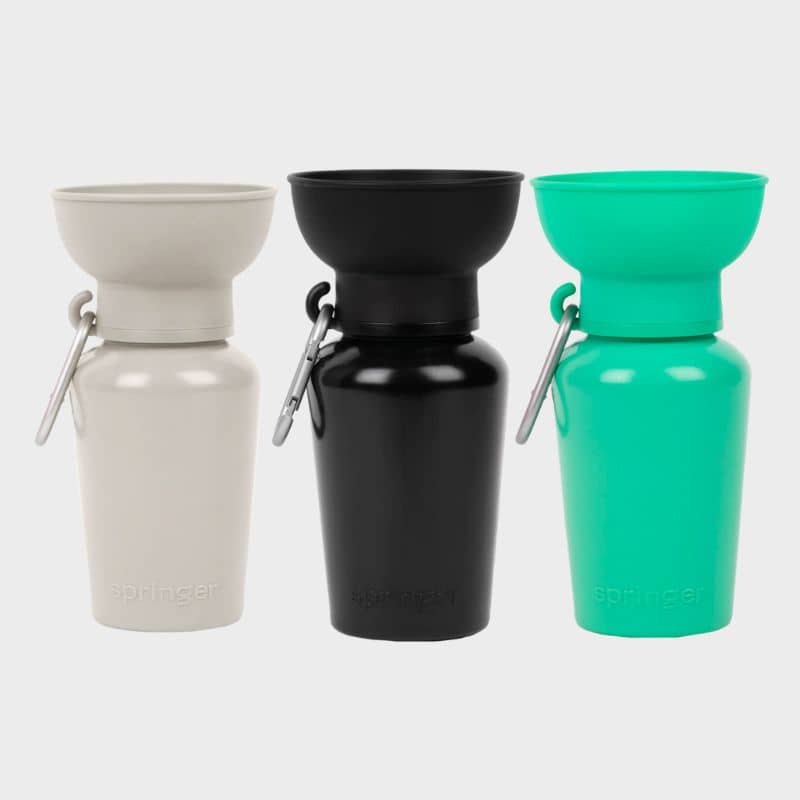 Spinger Flip Dog travel bottle - gourde flip Springer avec réservoir distributeur d'eau rétractable