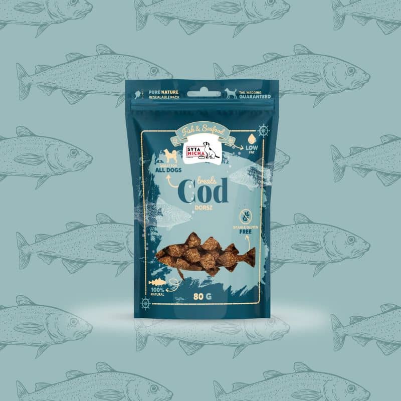 friandises d'éducation pour chien 100% naturelles au poisson, idéal pour récompenser votre chien lors de séances de training