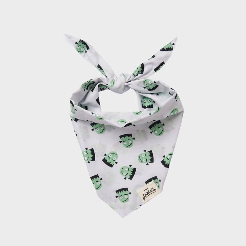 Bandana pour chien motif halloween Frankie de the paws