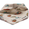 Bandana Pour Chien XL Wild Wild Wouf - Tour De Cou 48-58 Cm, Attache Laisse Intégrée, Nylon Léopard, Facile à Nettoyer - 6
