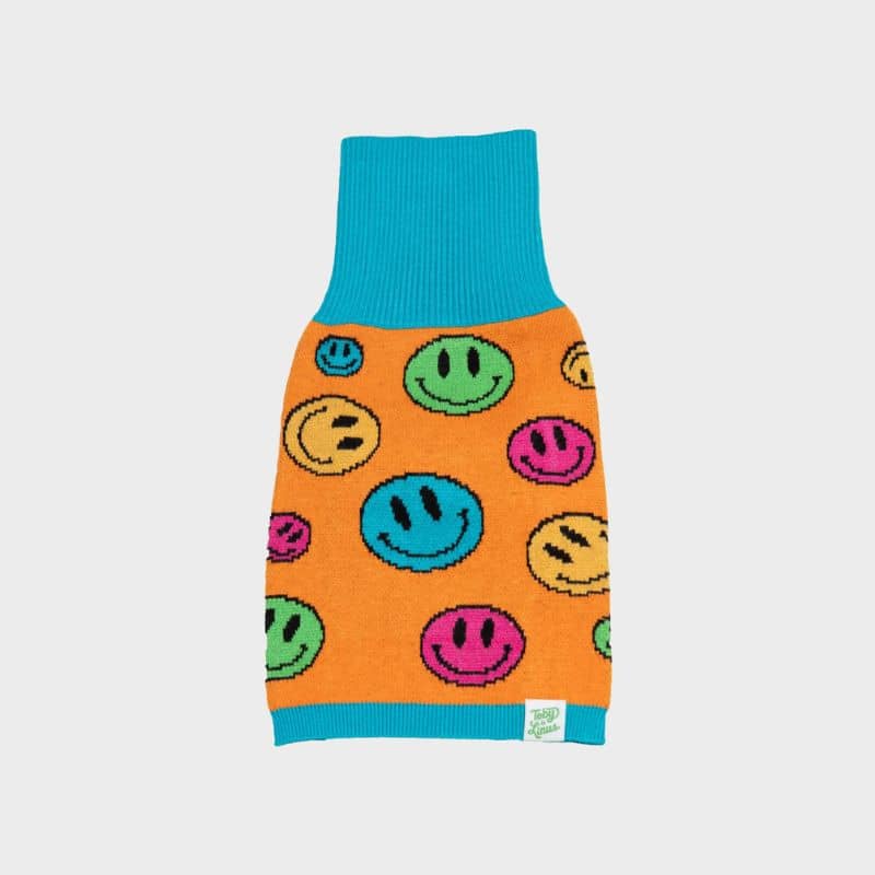 Pull pour chien confortable et tendance motif smiley de Toby & Linus