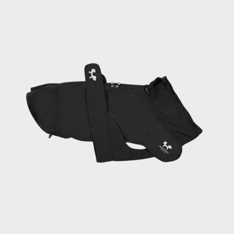 imperméable coupe-vent noir pour chien   Easy Rain marque United Pets