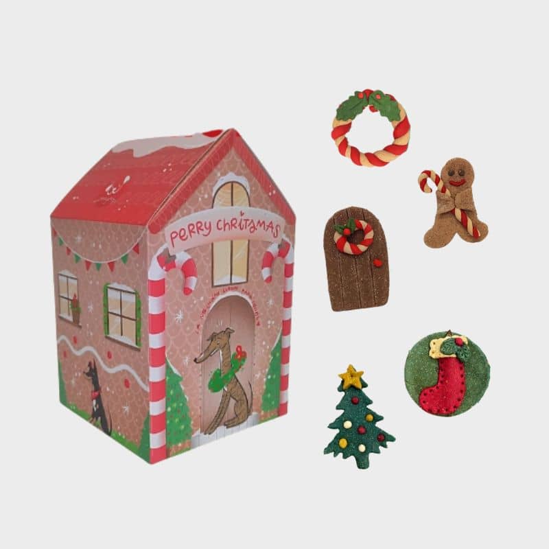 Perry Christmas Box Waniyanpi contenant 5 biscuits de Noel pour chien pour les fêtes de fin d'année avec son animal