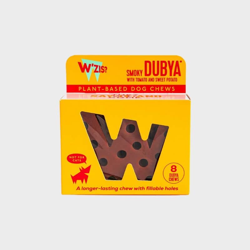 Friandises pour chien en forme de W arôme bacon