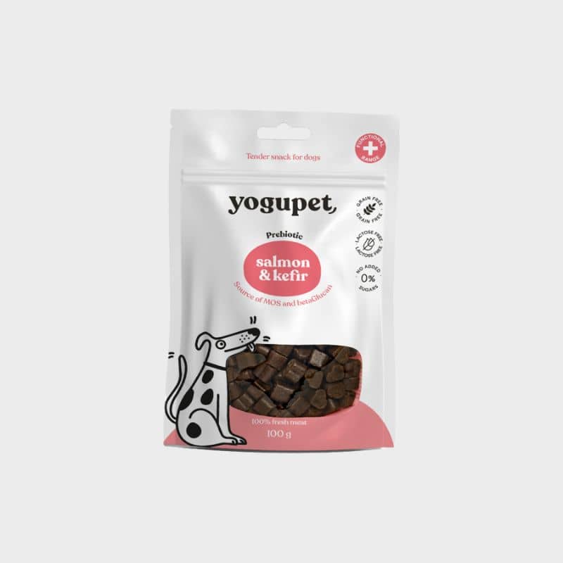 Friandise pour chien de la marque yogupet au saumon et au kéfir
