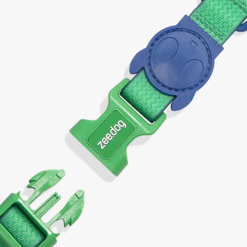 Harnais pour chien waterproof bicolore en bleu et vert de Zee.dog