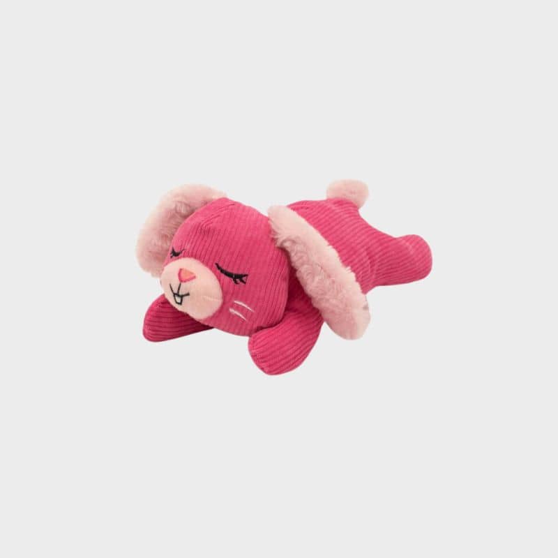 jouet silencieux pour chien peluche sans pouic en forme de lapin snooziez shhhqueaker bunny Zippypaws