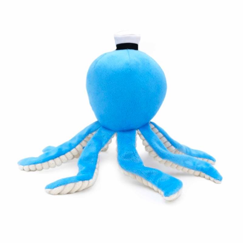 jouet peluche pour chien Ollie Octopus Zippypaws en forme de pieuvre avec un couineur, un bruit de papier froissé dans les tentacules