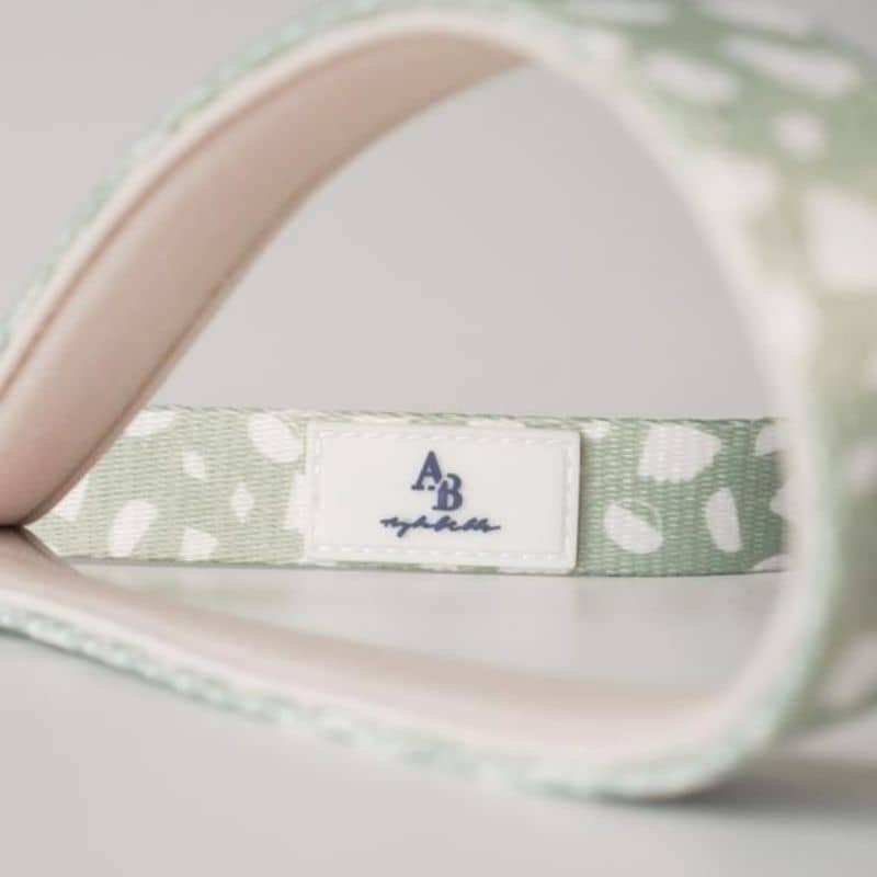 laisse pour chien vert pastel de la marque Aylabella détail