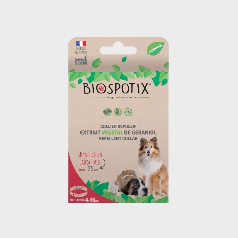 collier anti puce et tique pour grand chien Biospotix