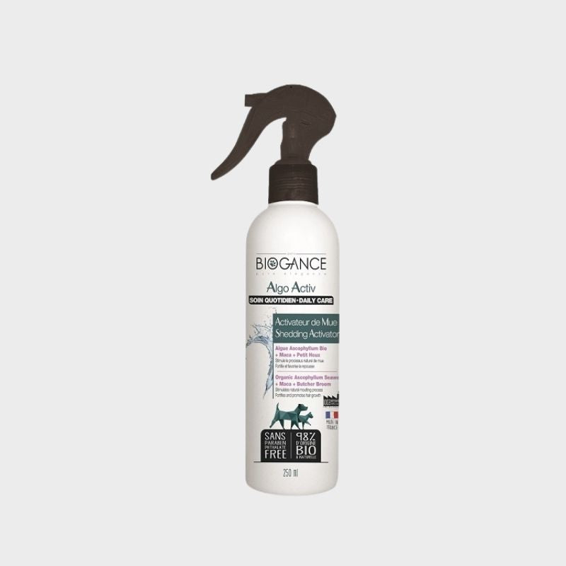 spray activateur de mue Algo Activ Biogance pour chien 