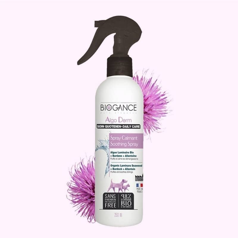 spray Algo Derm Biogance pour traiter les peaux irritées chez le chien