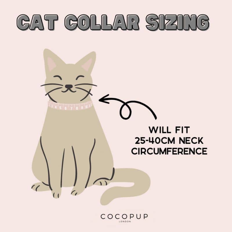 Guide des tailles pour le collier pour chat Cococat