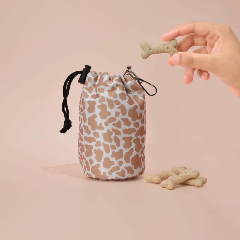 Treats bag en cow nude de Cocopup London pour friandises pour chien