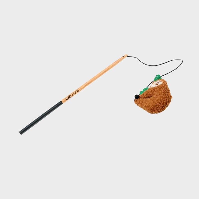 Jouet canne à pêche pour chat - paresseux camel