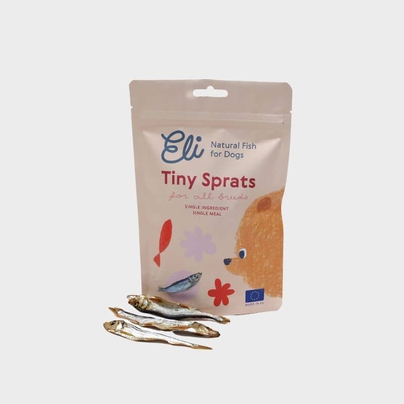 friandises naturelles pour chien  - poisson séché Sprat de la marque ELI