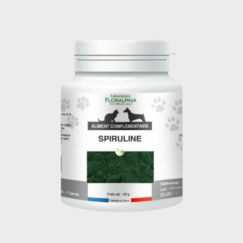 complément alimentaire pour chien et chat spiruline renforce systeme immunitaire 