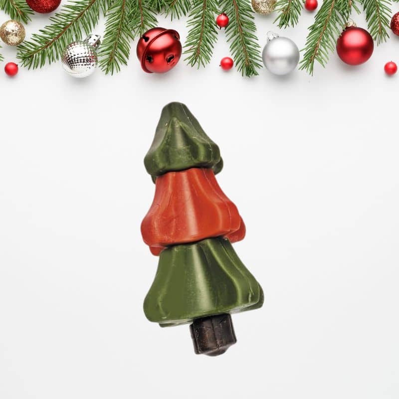 friandise de noel à macher pour chien gout poulet en forme de sapin xxl