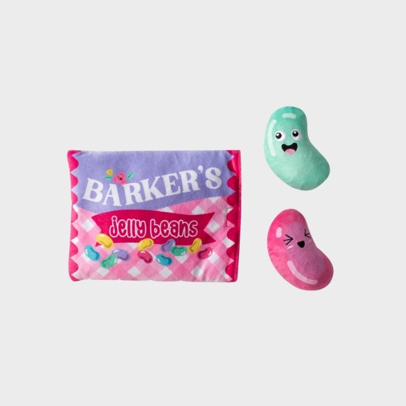Peluche pour chien en forme de paquet de bonbon "jelly beats"  Modifier le texte alternatif