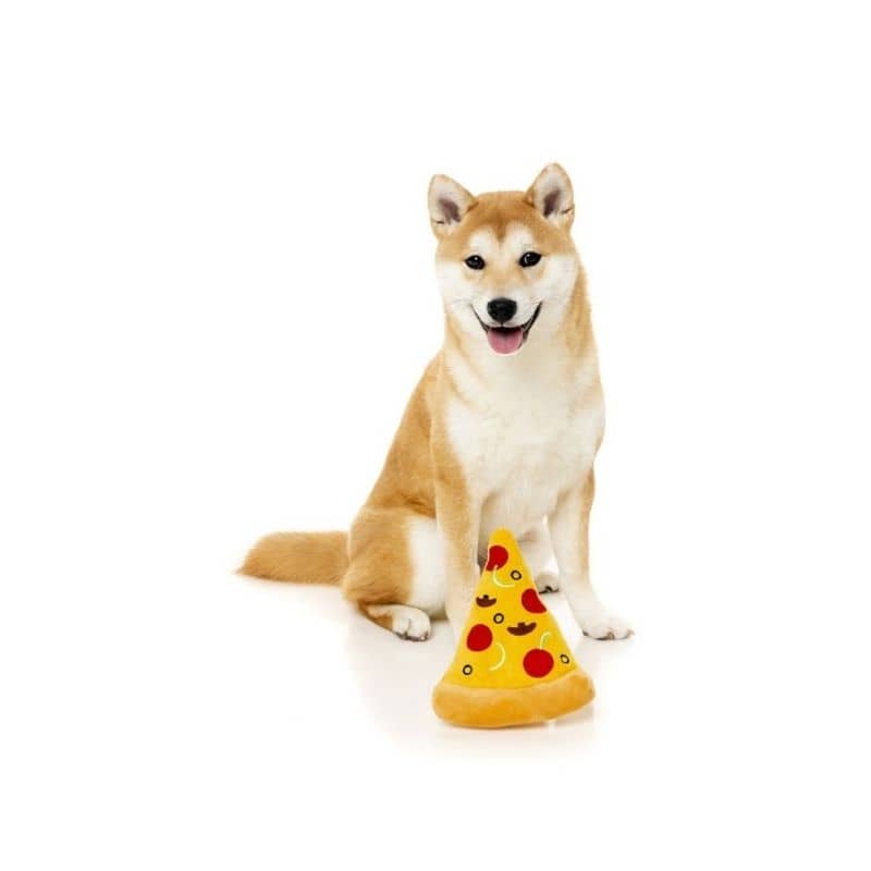 jouet pour chien en forme de part de pizza 🍕 FuzzYard
