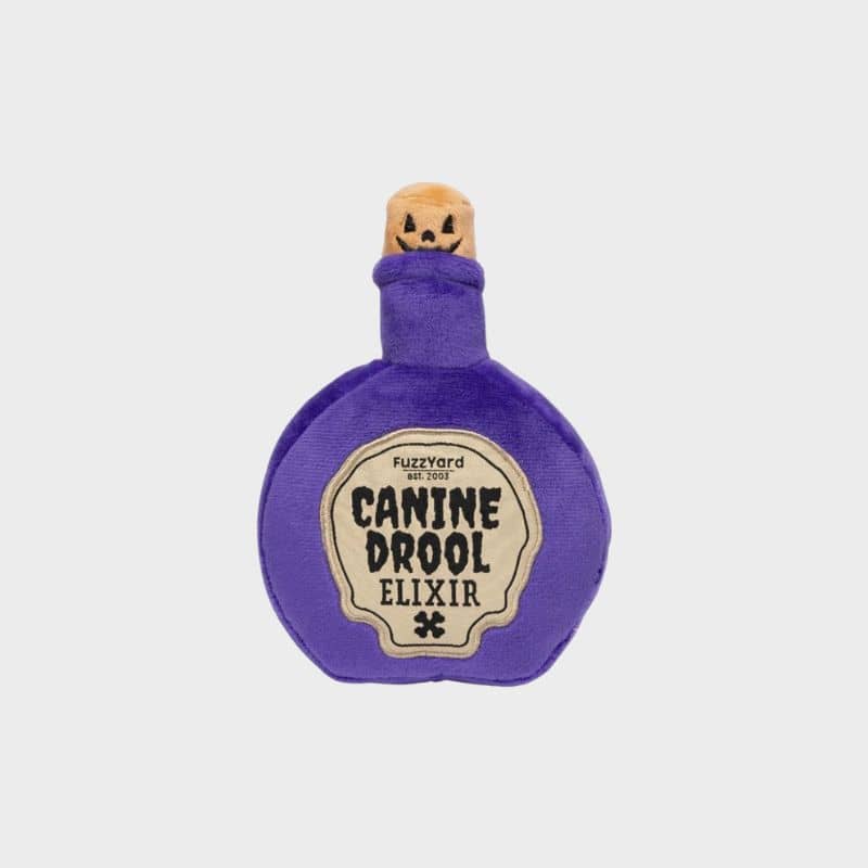 peluche Halloween pour chien Canine drool elixir en forme de bouteille de potion magique et filtre d'amour 