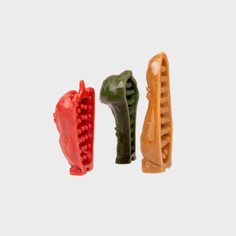 sachet de 18 friandises dentaires à macher en forme de légumes "Veggie friends" Garden bites