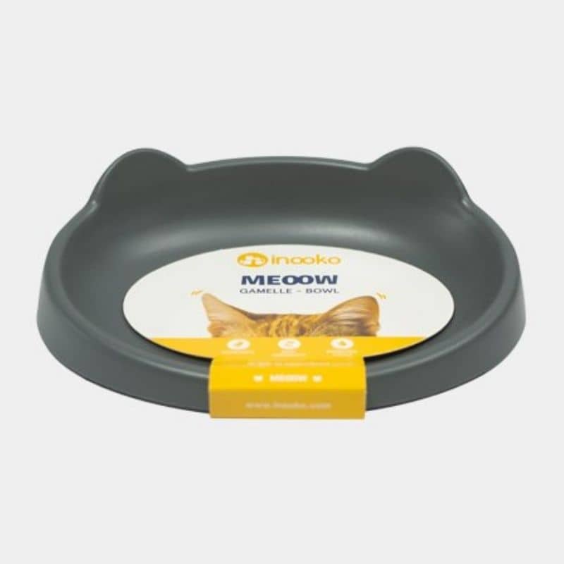 gamelle pour chat Inooko gris