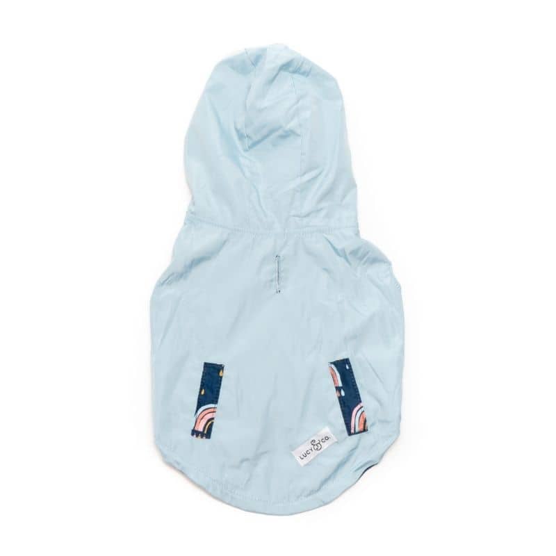 IMPERMÉABLE POUR CHIEN RÉVERSIBLE - ARC-EN-CIEL & BLEU CIEL 🌈