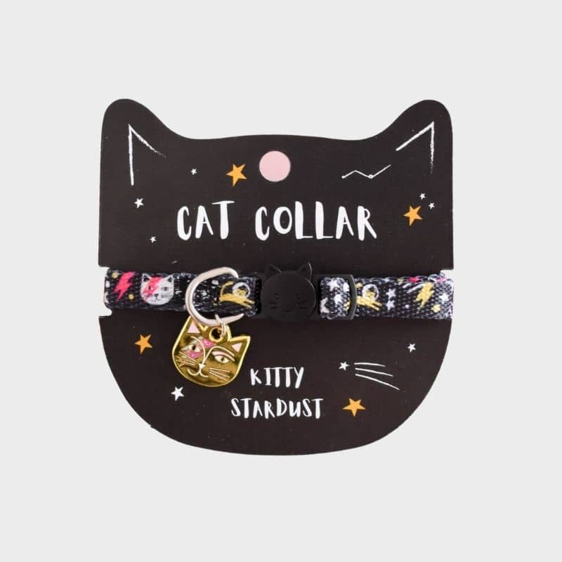 COLLIER POUR CHAT ARTY AVEC MÉDAILLE - KITTY STARDUST