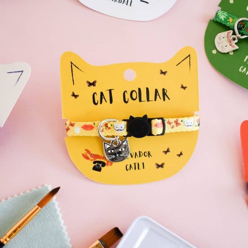 COLLIER POUR CHAT ARTY AVEC MÉDAILLE - SALVADOR CATLI 🎨