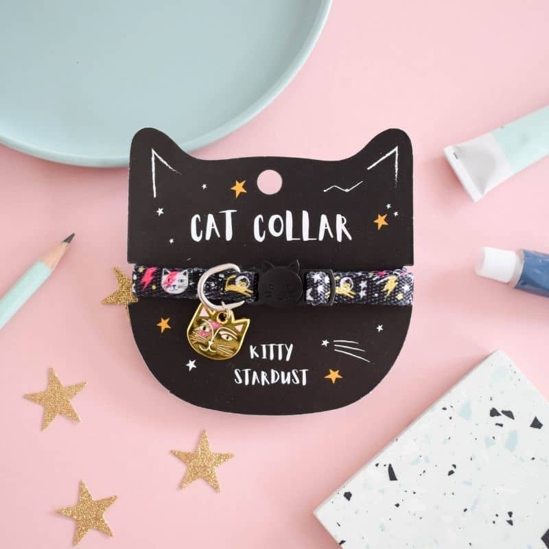 COLLIER POUR CHAT ARTY AVEC MÉDAILLE - KITTY STARDUST