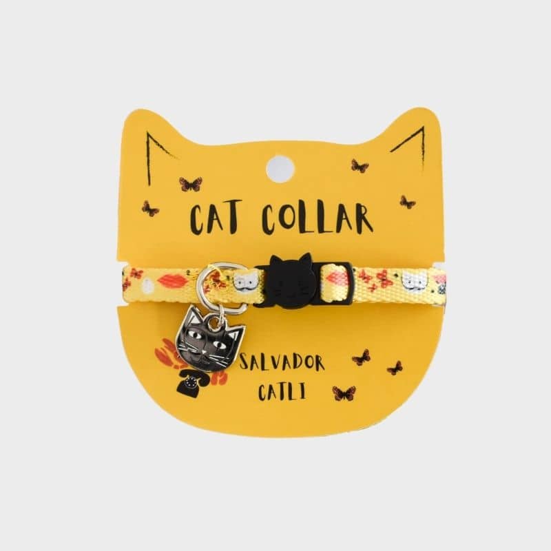 COLLIER POUR CHAT ARTY AVEC MÉDAILLE - SALVADOR CATLI 🎨