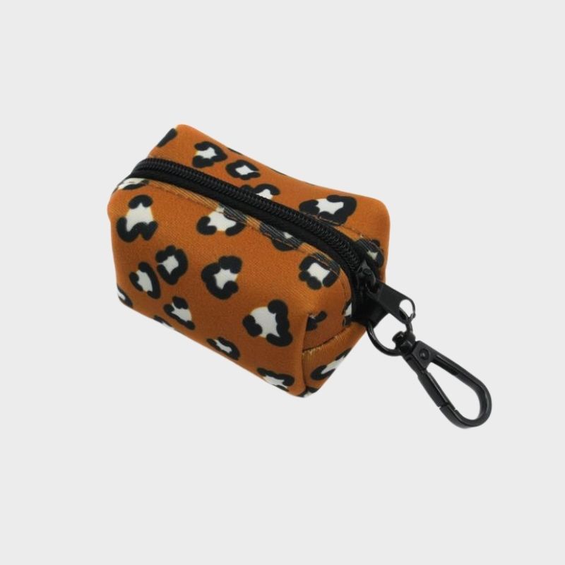 DISTRIBUTEUR DE SACS À DÉJECTION - LÉOPARD TERRACOTTA