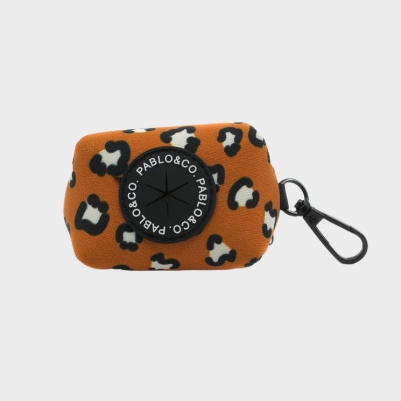 DISTRIBUTEUR DE SACS À DÉJECTION - LÉOPARD TERRACOTTA