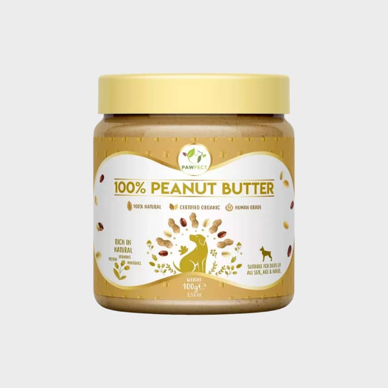 beurre de cacahuète pour chien sans huile de palme format mini - peanut butter idéal pour tapis de léchage