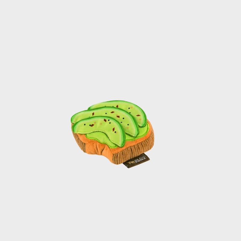 jouet pour chien en forme d'avocado toast 🥑 P.L.A.Y.