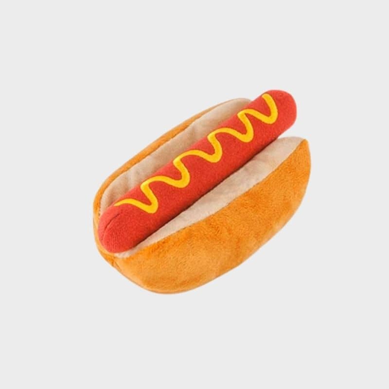 jouet pour chien Hot Diggy Dog en forme de hot dog 🌭 P.L.A.Y.