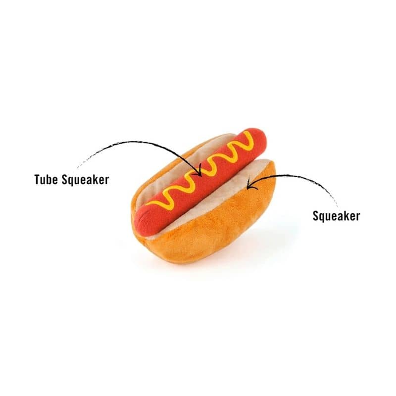 jouet pour chien Hot Diggy Dog en forme de hot dog 🌭 P.L.A.Y.