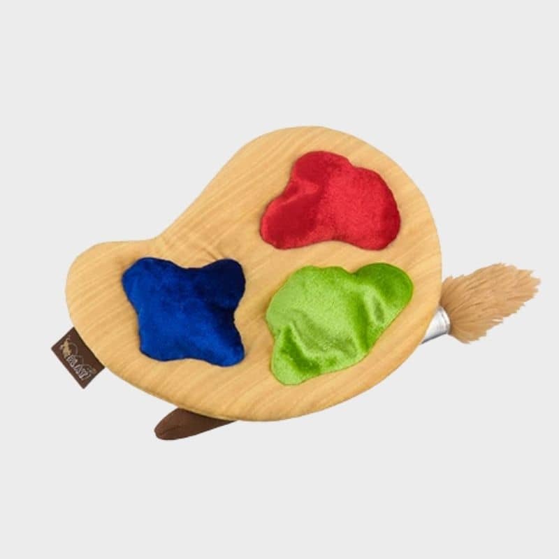 jouet pour chien Puppy's Palette en forme de palette de peinture 🎨 P.L.A.Y. 