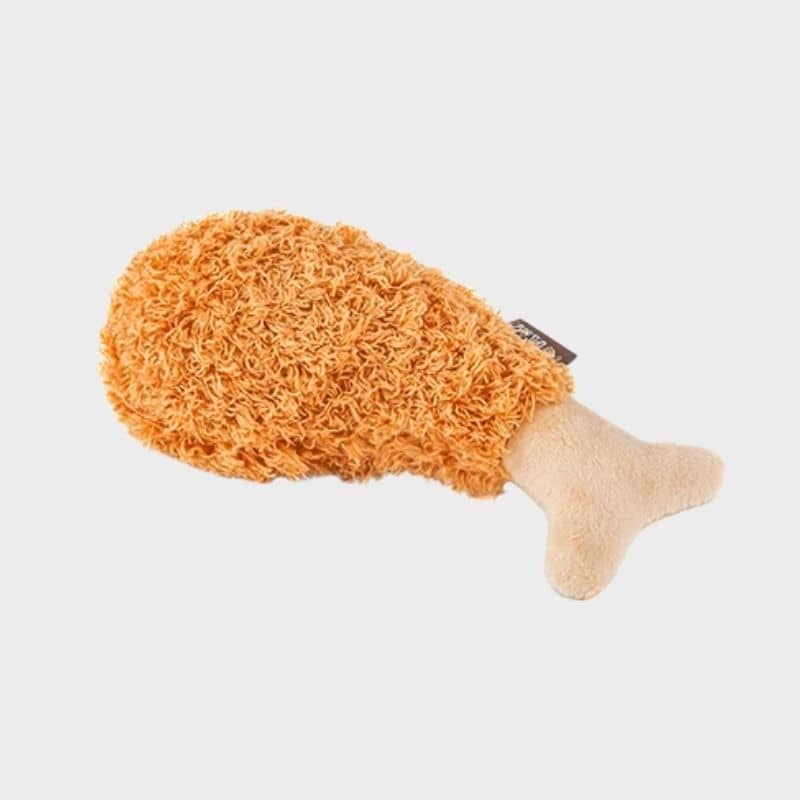 jouet pour chien Fluffy's Fried Chicken en forme de poulet frit 🍗 P.L.A.Y.
