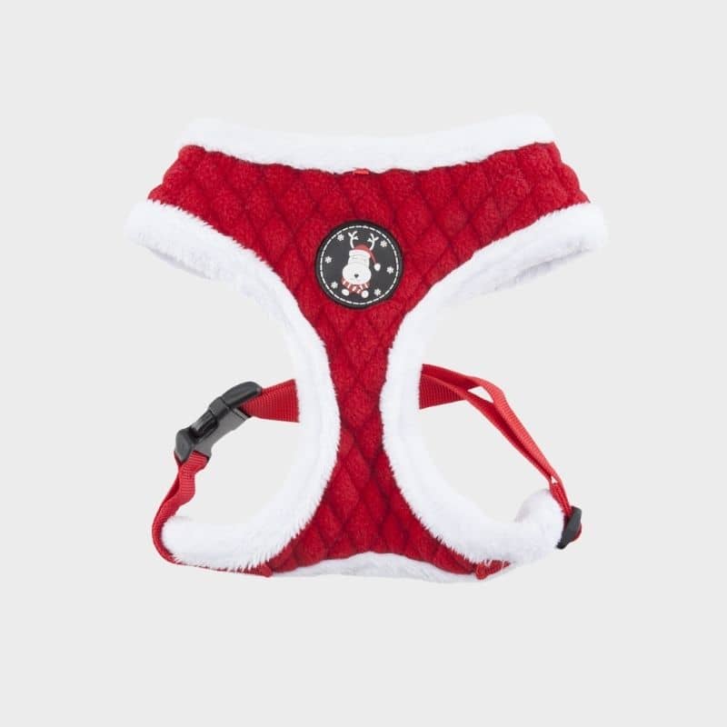 harnais ajustable pour chien en fourrure - motif Noel de Puppia