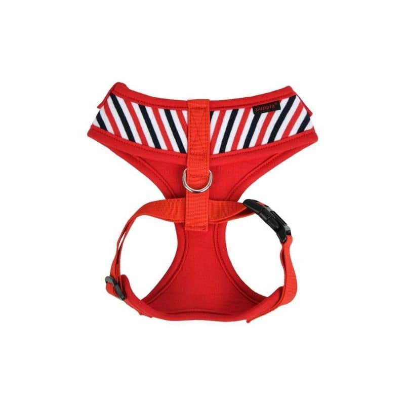 harnais pour chien ajustable rouge marin