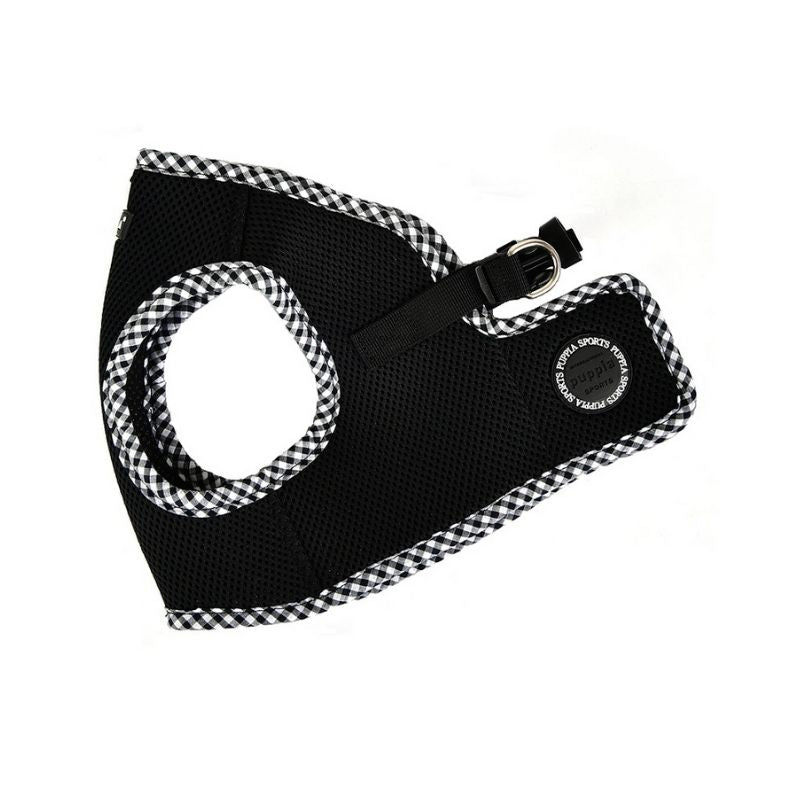 HARNAIS VESTE POUR CHIEN ET CHAT - NOIR BORDURE VICHY