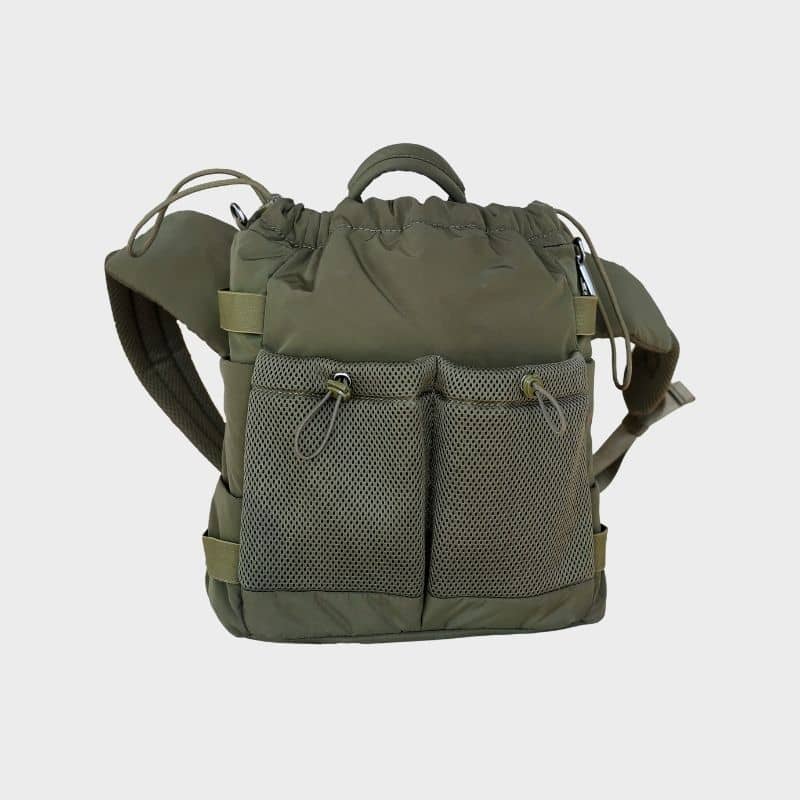 sac de balade avec de nombreux rangements Everyday Dog Walking bag en vert Olive Pups & Bubs