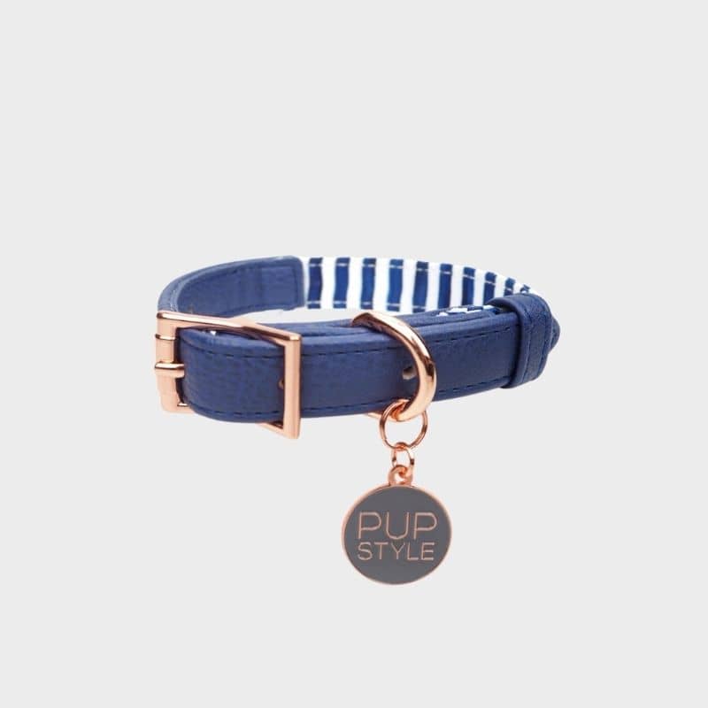 Collier de la marque australienne Pupstyle - motif stripes