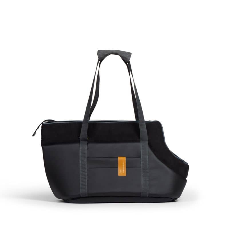 Sac de transport pour chien ou chat en éco cuir noir