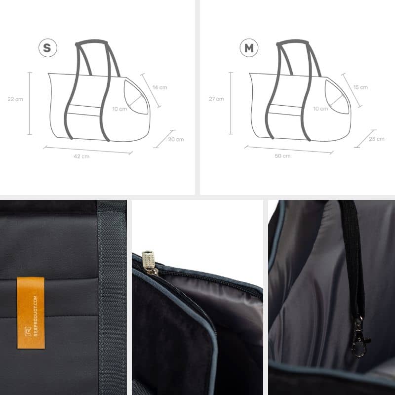 Dimensions sac de transport pour chien ou chat