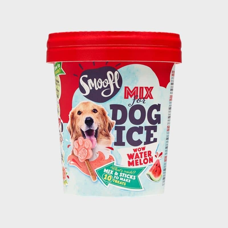 préparation à la pastèque 🍉 Smoofl vous permettra de réaliser des glaces pour votre chien