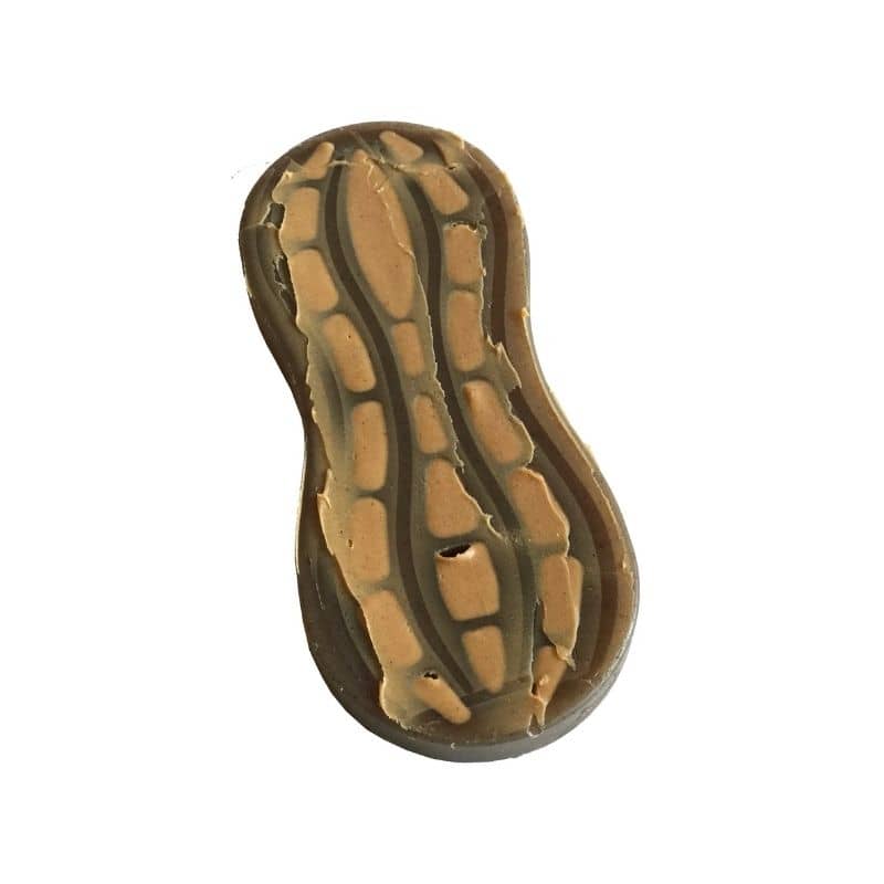 jouet résistant à mâcher ou lécher pour chien en forme de cacahuète SodaPup